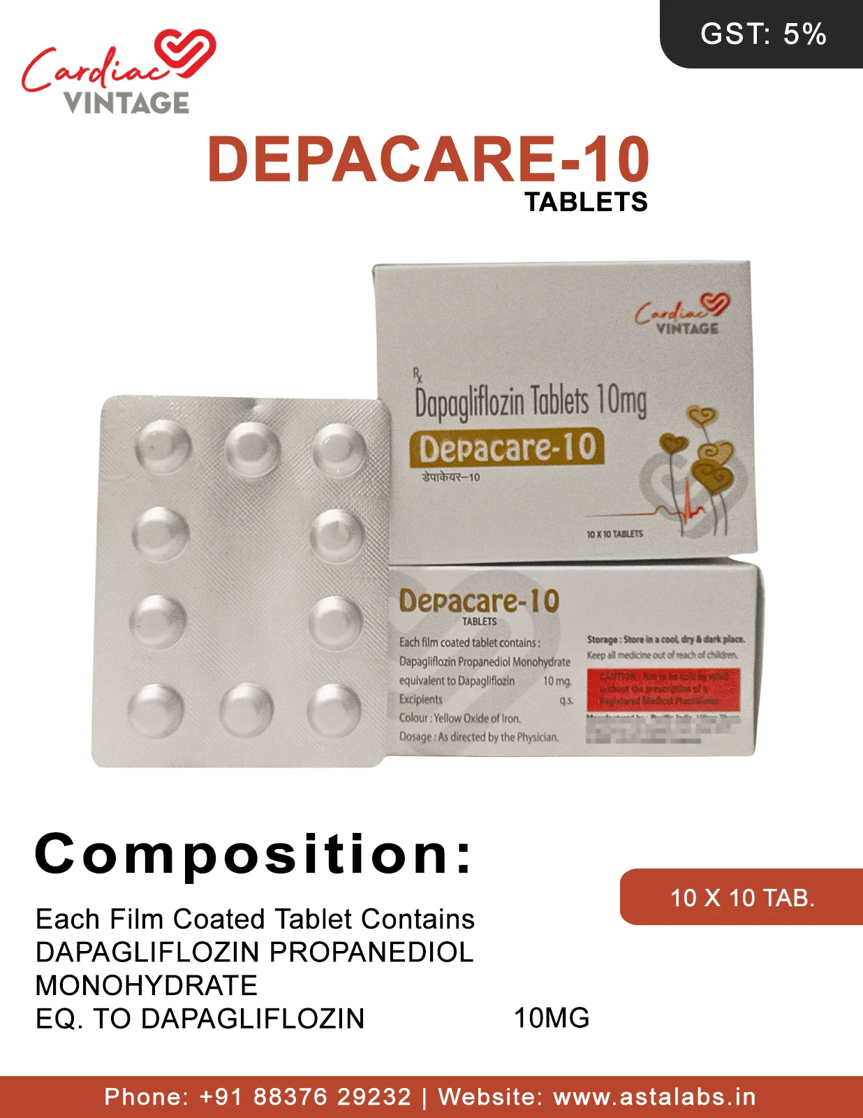 DEPACARE-10 TABLETS