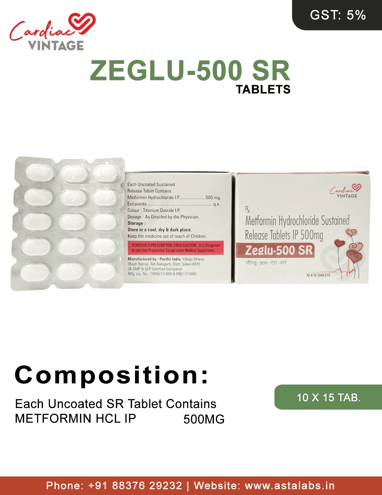 ZEGLU -500 SR TABLETS