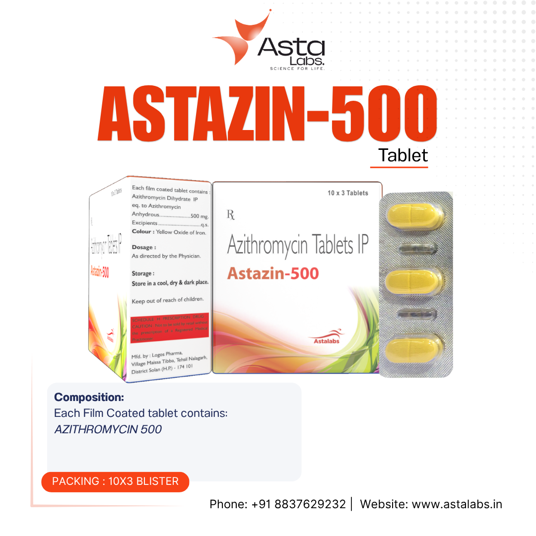 Astazin-500 Tablet | Azithromycin 500mg