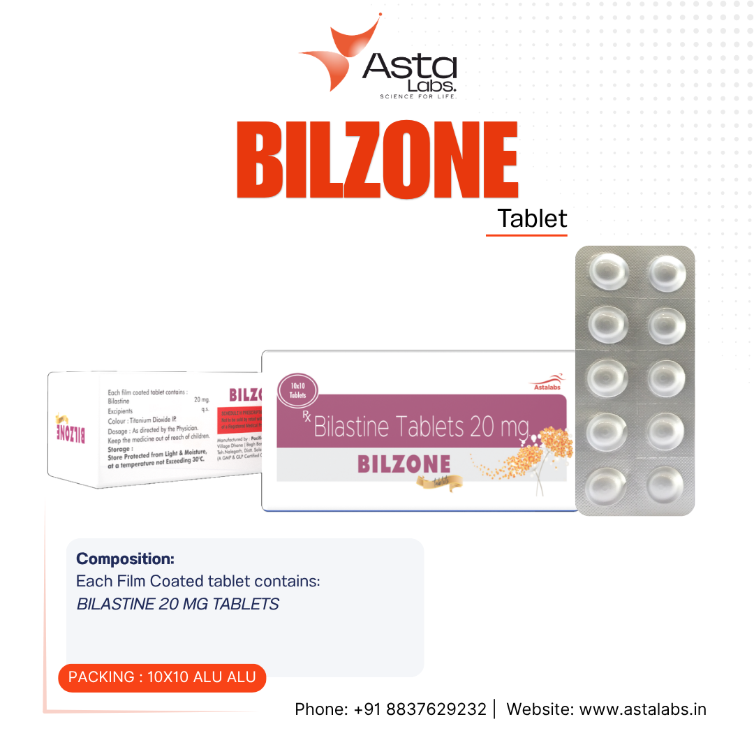 BILZONE Tablet | Bilastine 20mg for Allergy Symptoms