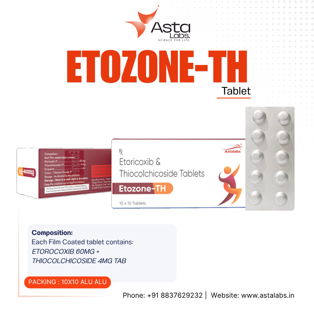 ETOZONE-TH Tablet | Etoricoxib 60mg & Thiocolchicoside 4mg