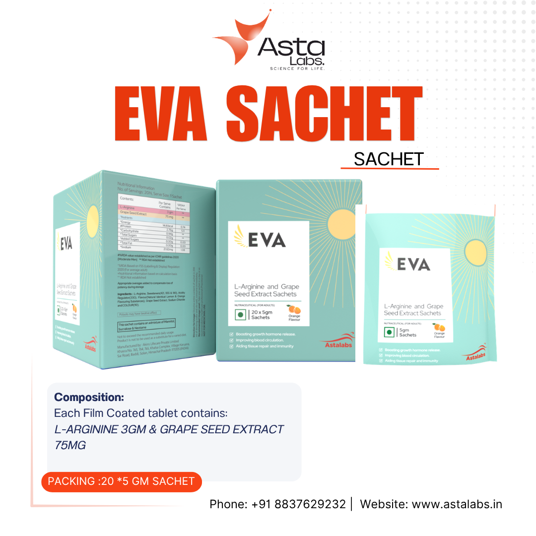 EVA Sachet – L-Arginine 3 g and Grape Seed Extract 75 mg