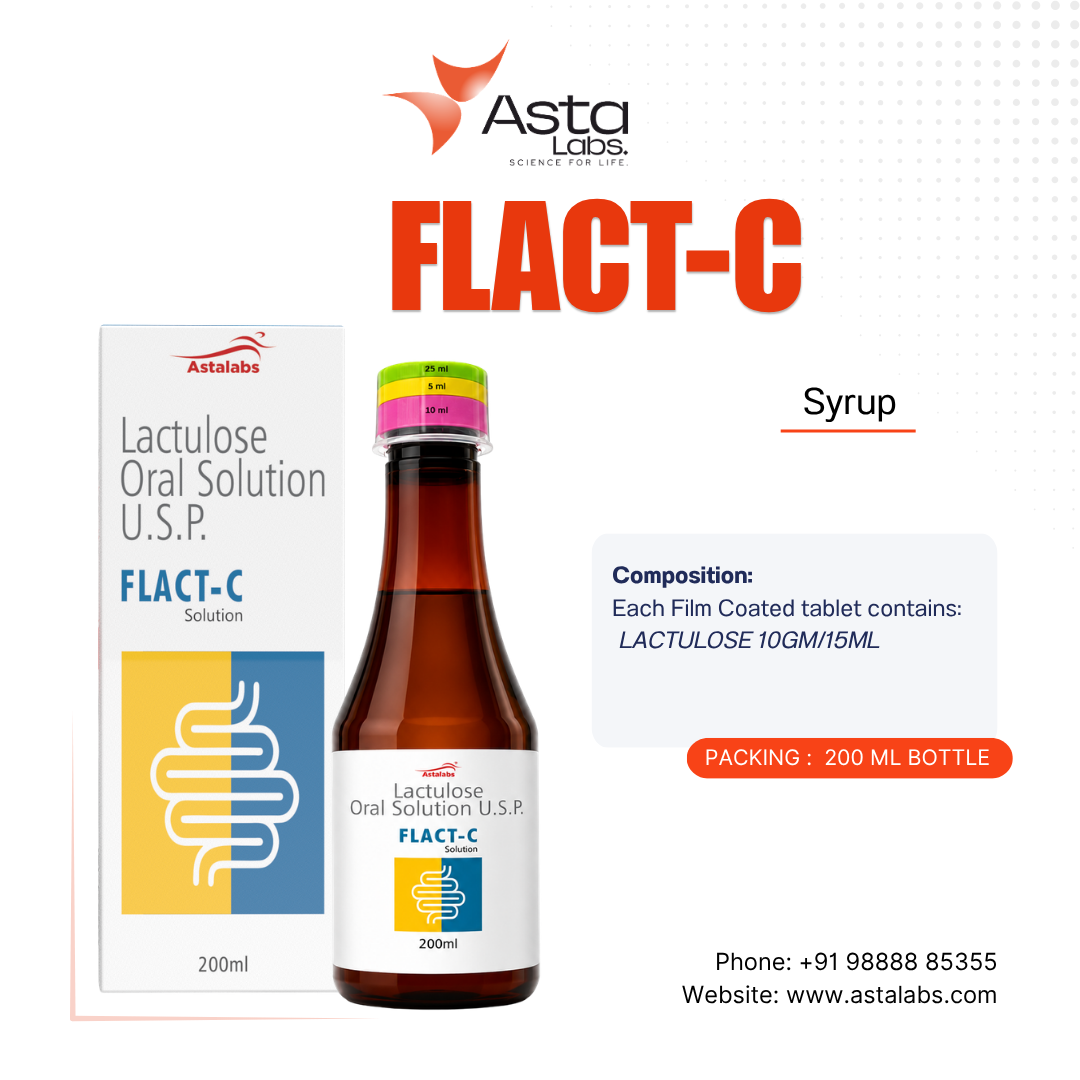 FLACT-C Solution | Lactulose 10 g/15 ml Oral Solution