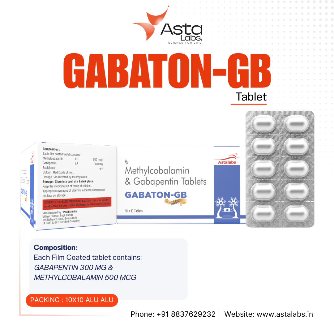 GABATON-GB Tablet | Gabapentin 300mg & Methylcobalamin 500mcg