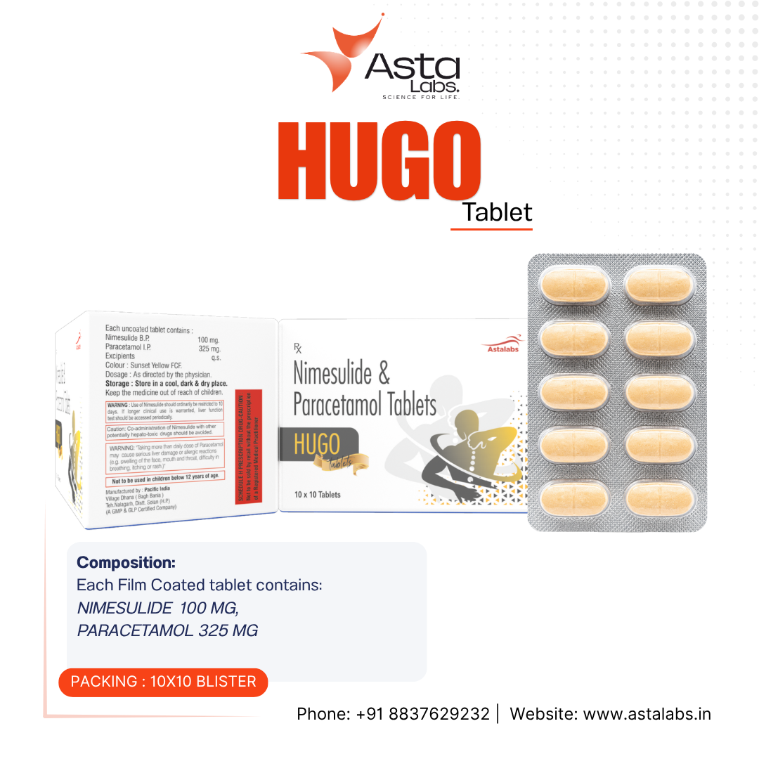 HUGO Tablet | Nimesulide 100 mg + Paracetamol 325 mg