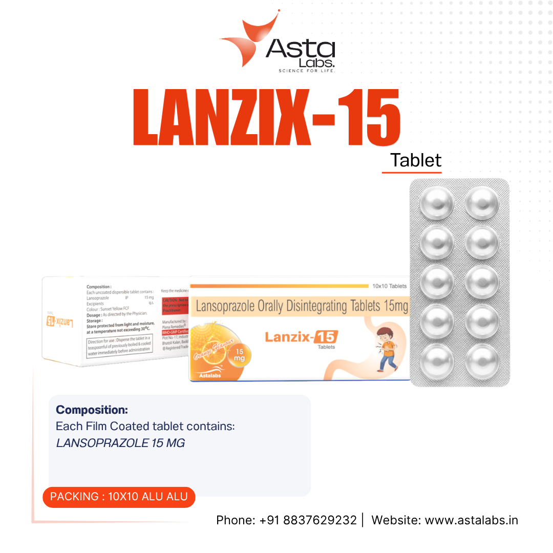 LANZIX-15 Tablet | Lansoprazole 15 mg ODT