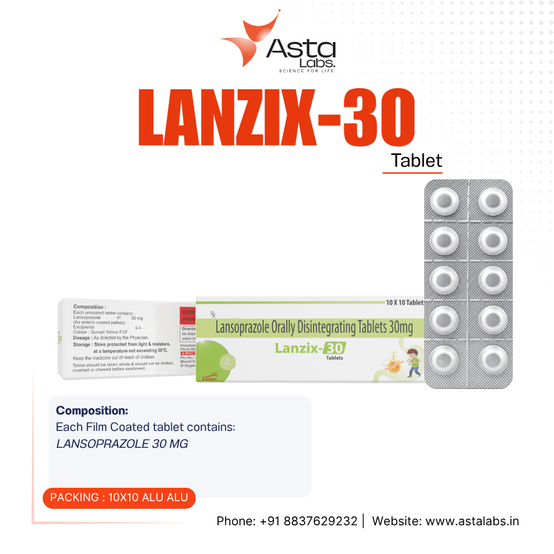 LANZIX-30 Tablet | Lansoprazole 30 mg ODT