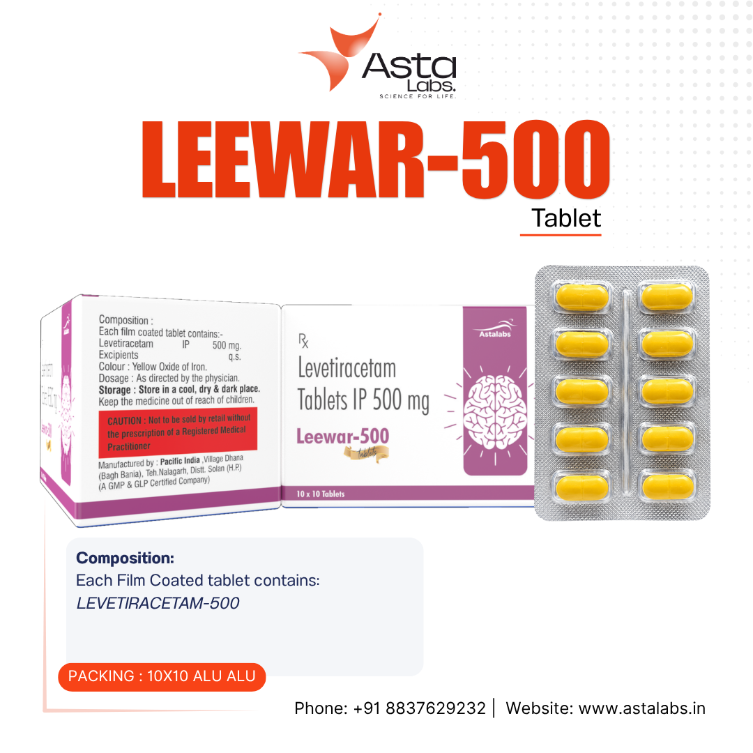 LEEWAR-500 Tablet | Levetiracetam 500 mg