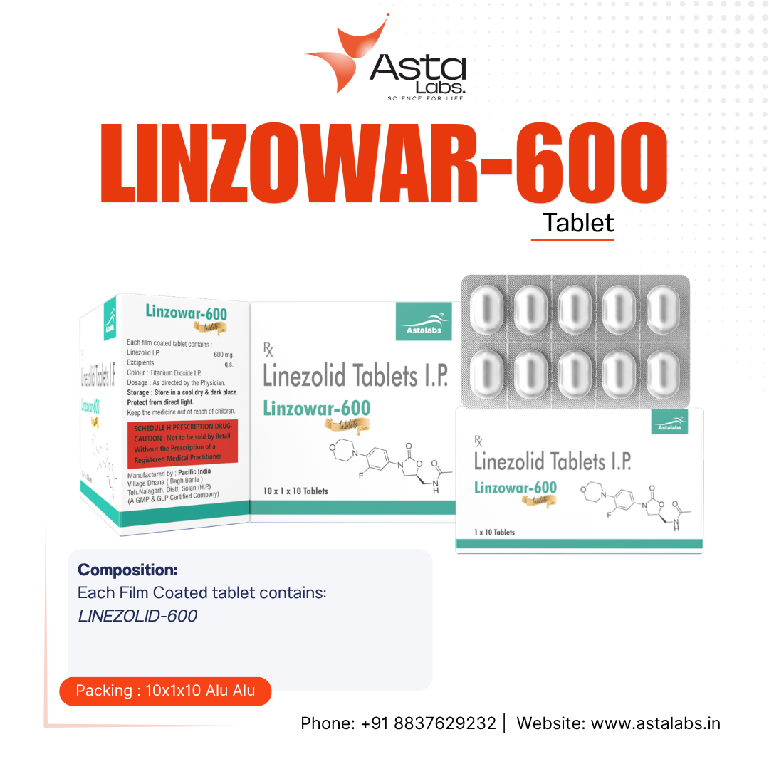 LINZOWAR-600 Tablet | Linezolid 600 mg
