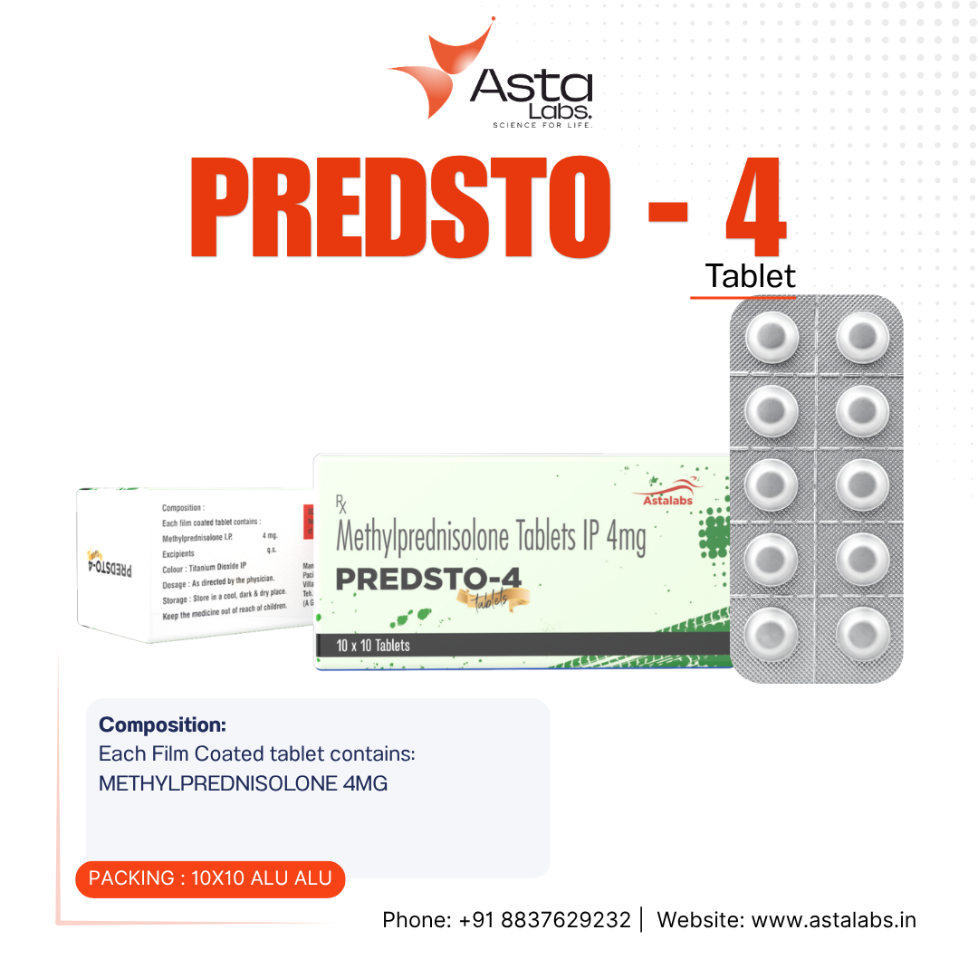 PREDSTO-4 Tablets – Methylprednisolone 4 mg