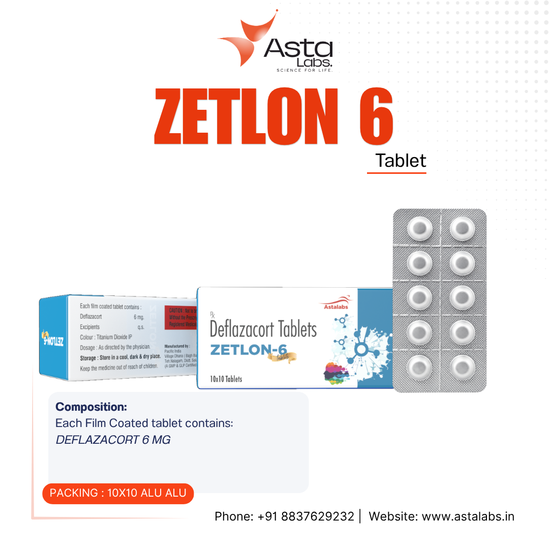 ZETLON-6 Tablets – Deflazacort 6 mg
