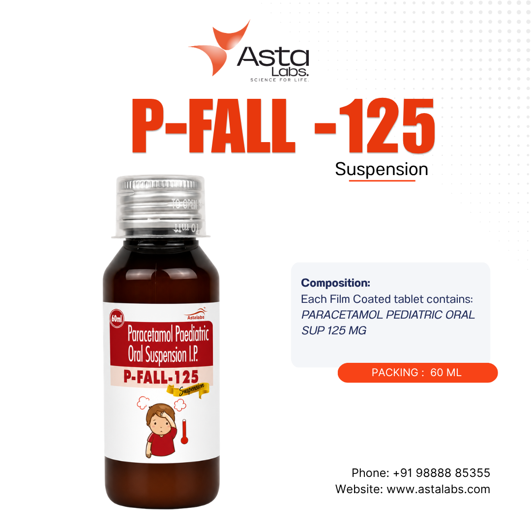 P-FALL-125 Suspension | Paracetamol Paediatric Oral Suspension