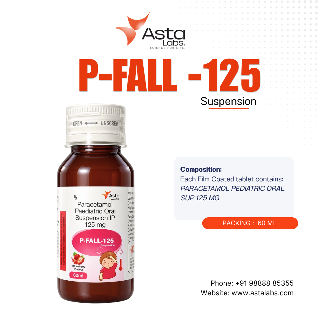 P-FALL-125 Suspension | Paracetamol Paediatric Oral Suspension