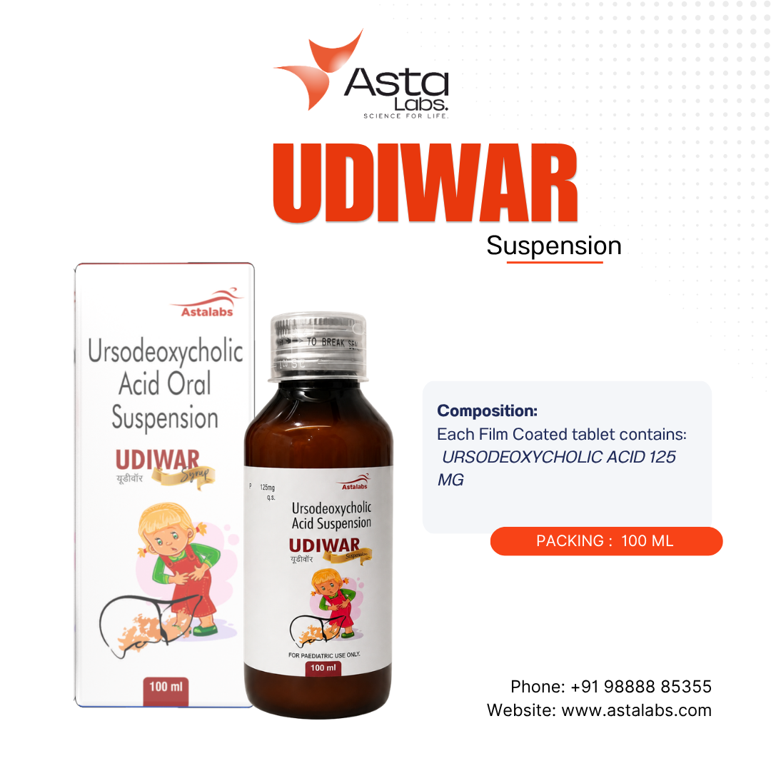UDIWAR Suspension | Ursodeoxycholic Acid 125mg Oral Suspension